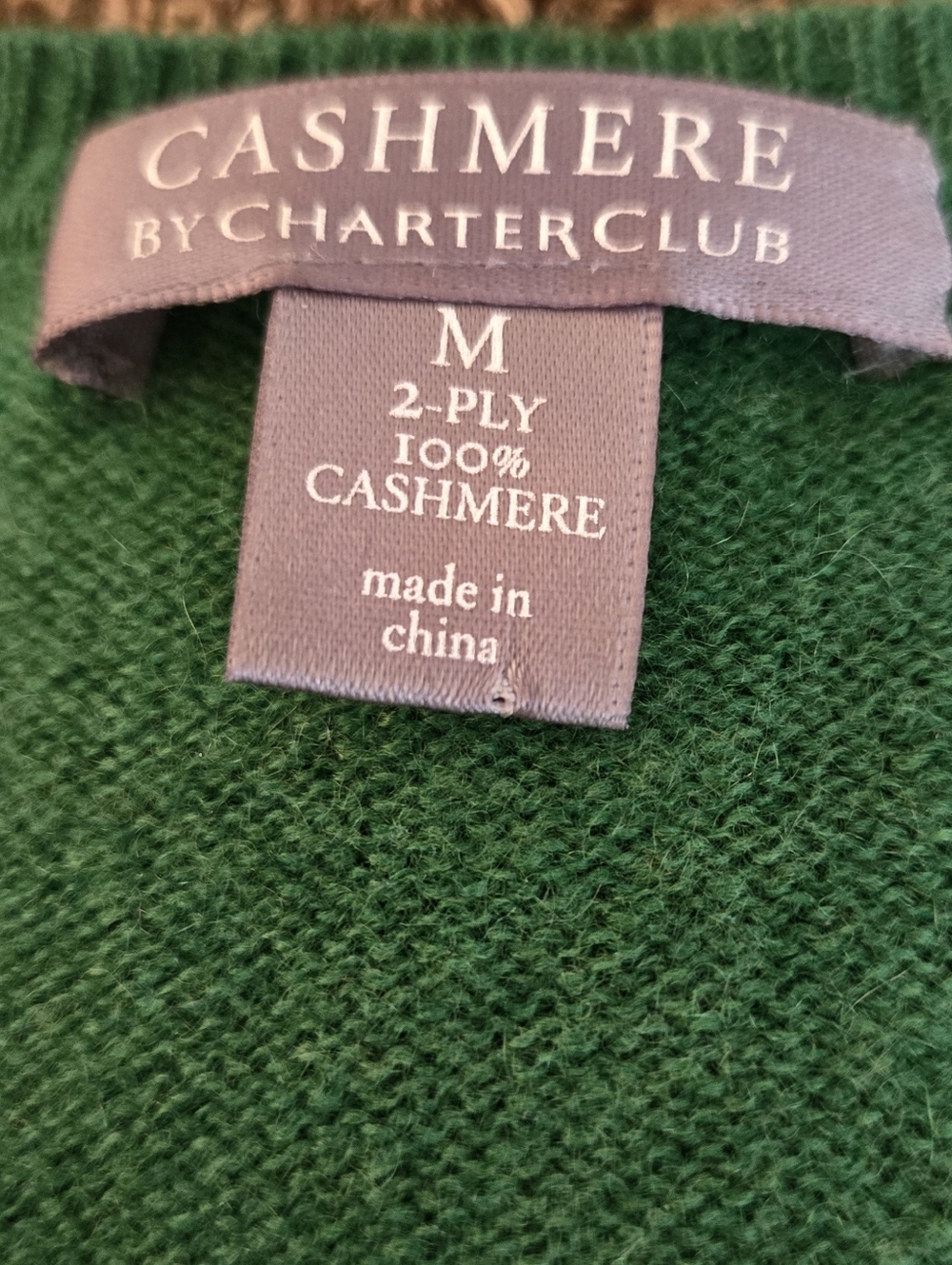 Cashmere Green Sweater 2 Ply Great Condition - Picture 4 of 10
